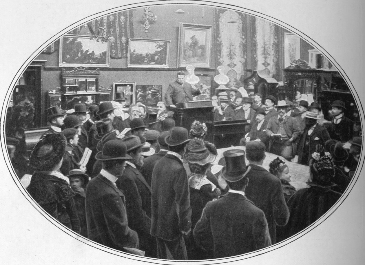 Phillips müzayedecilerinde devam eden müzayede, Londra, c1901 1901 by Unbekannt
