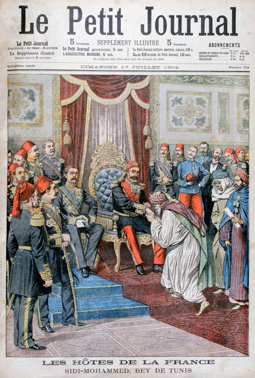Tunus Beyi IV. Muhammed el-Hadi ile seyirci, 1904 by Unbekannt