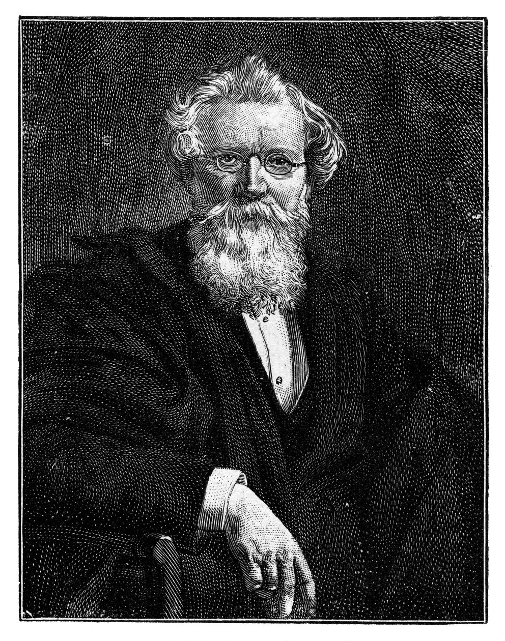 August Wilhelm von Hofmann, 19. yüzyıl Alman organik kimyager, 1900 by Unbekannt