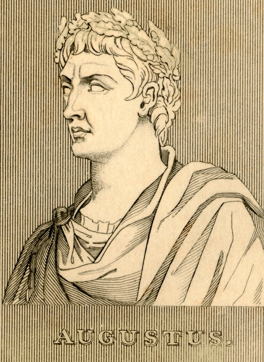 Augustus, MÖ 63- MS 14, 1830. by Unbekannt