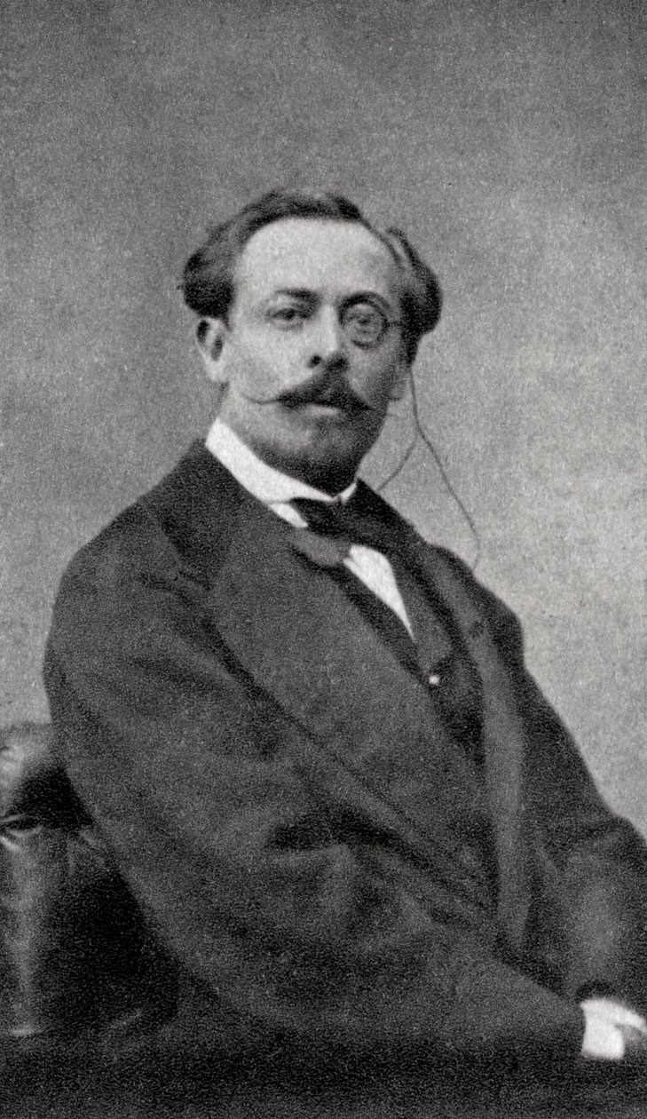 Aurelien Scholl, Fransız yazar ve gazeteci, 1868 by Unbekannt