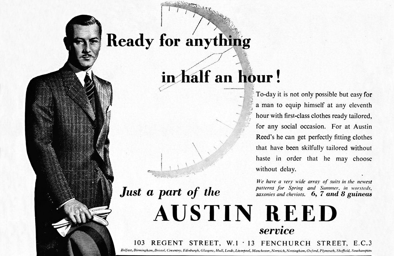 Austin Reed - Yarım saat içinde her şeye hazır, 1937 by Unbekannt