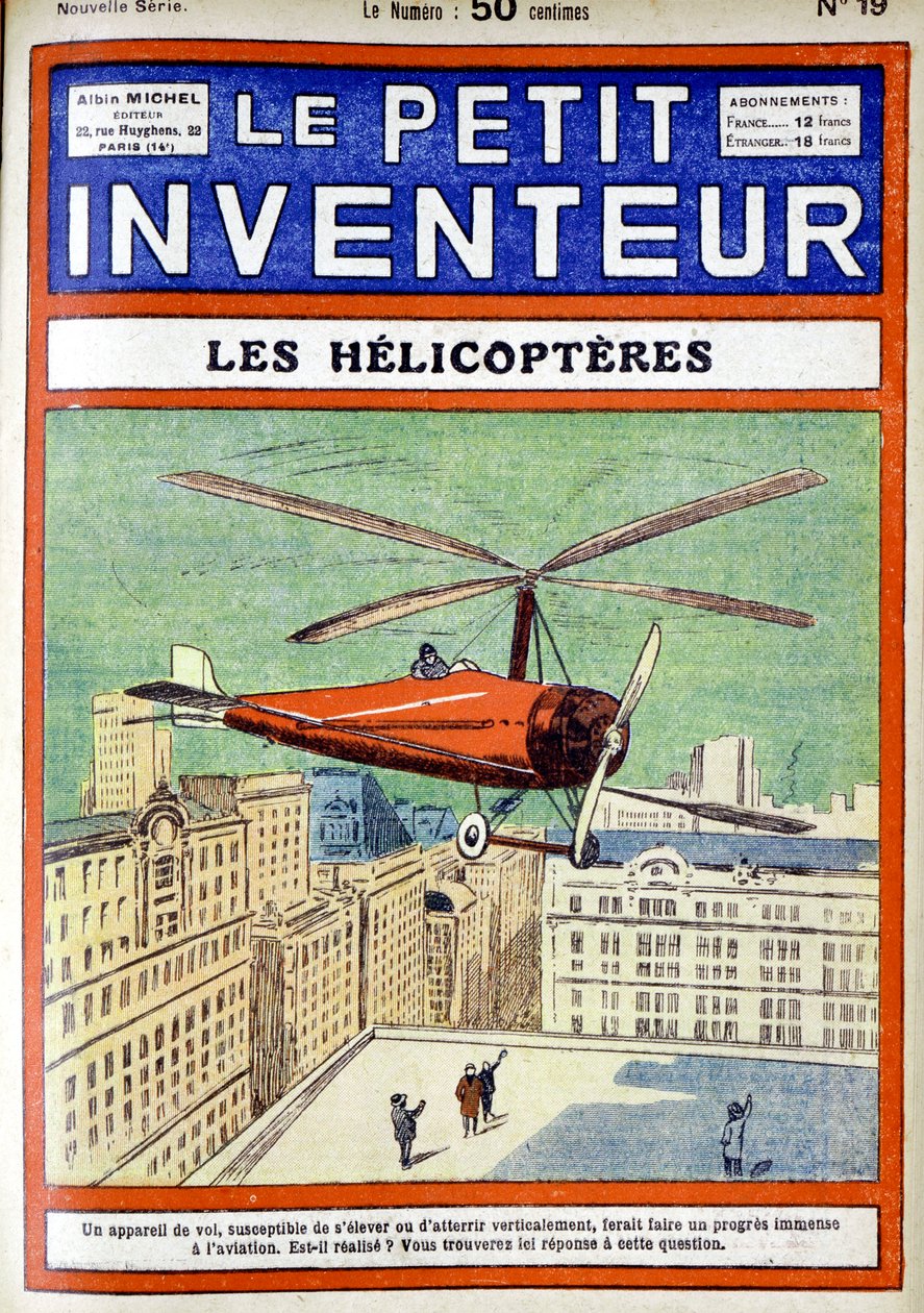 İspanyol mühendis Juan de la Cierva tarafından tasarlanan Autogyro, 1928 by Unbekannt