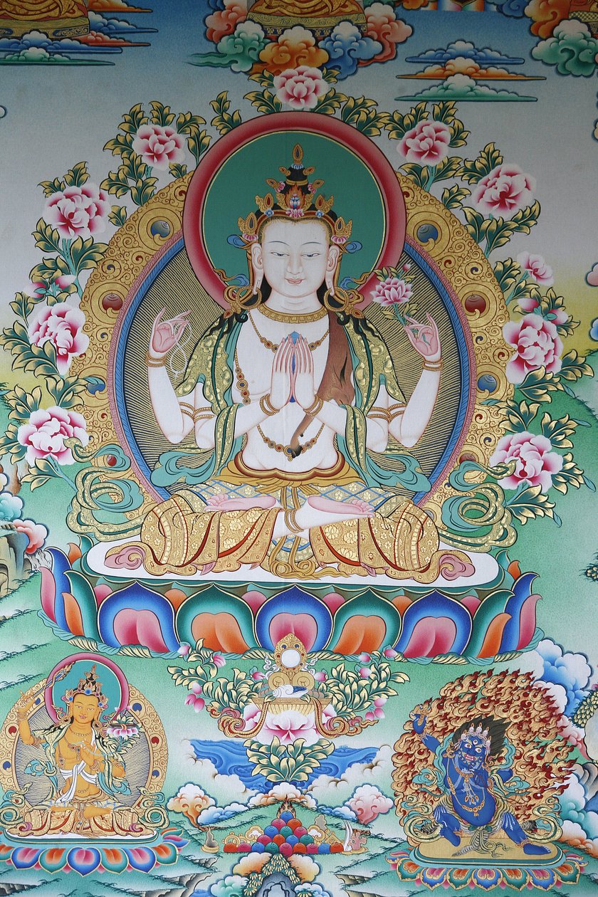 Avalokitesvara, şefkat budası, Katmandu, Nepal by Unbekannt