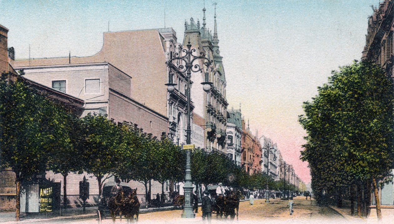 Avenida de Mayo, Buenos Aires, Arjantin, 20. yüzyılın başları by Unbekannt