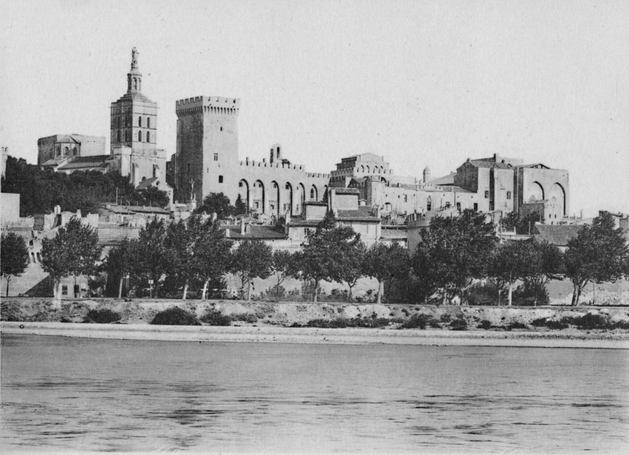 Avignon. - Rhone ve Papalar Sarayı, c1925 by Unbekannt