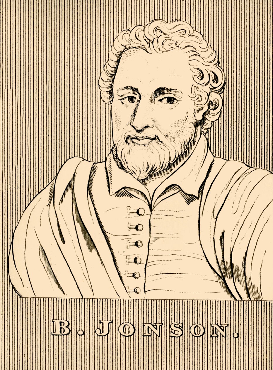 B. Jonson, c1572-1637, 1830. by Unbekannt