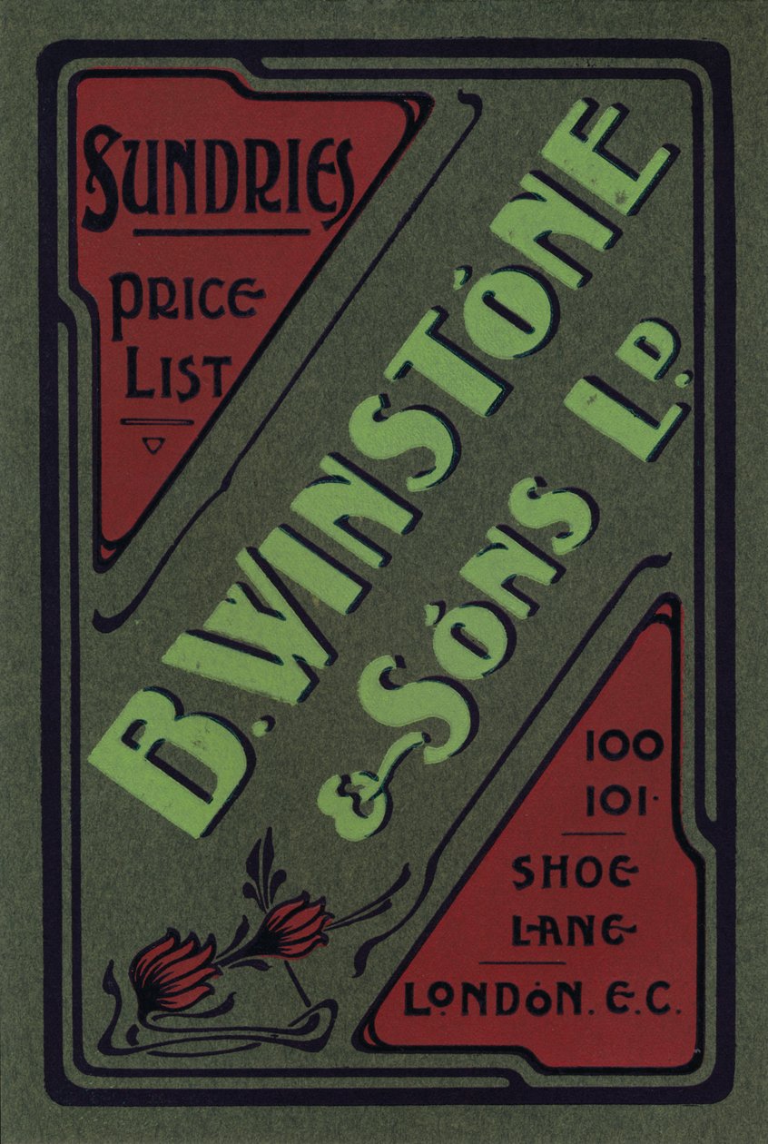 B. Winstone & Sons Ltd. reklamı, 1907 by Unbekannt
