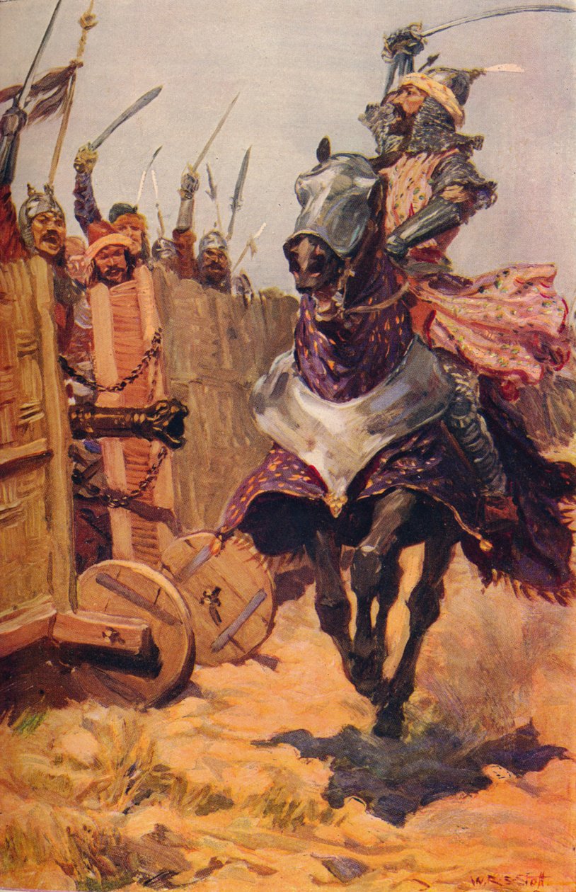 Birliklerine tezahürat yapan Baber, c1526 c1912 by Unbekannt