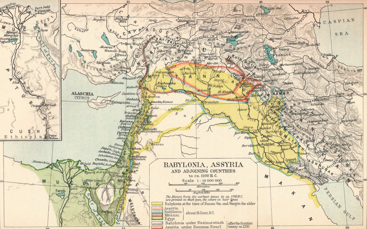 Babil, Asur ve Komşu Ülkeler, c1902, 1903 by Unbekannt