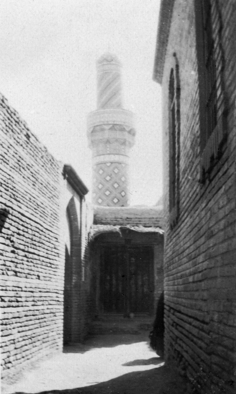 Arka sokak ve eski cami, Bağdat, Irak, 1917-1919 by Unbekannt