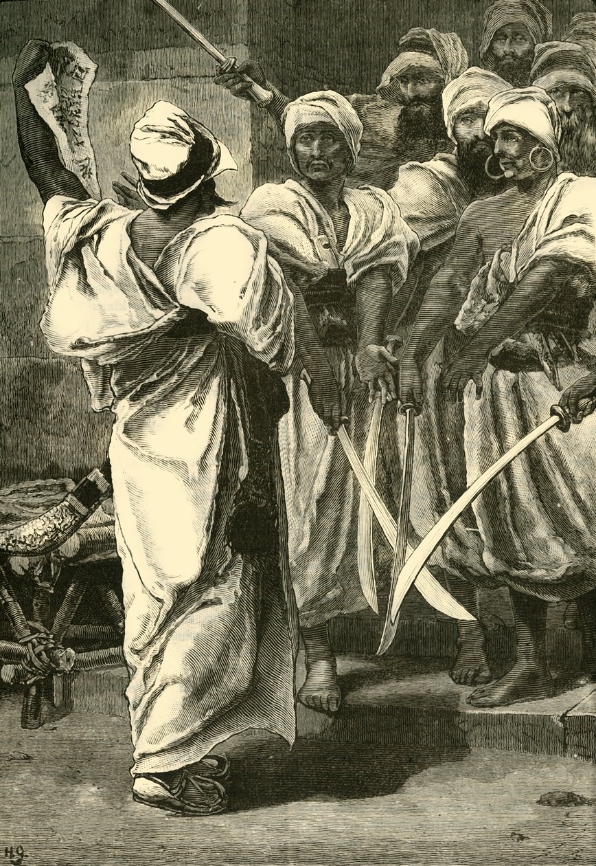 Bagaeus, Mesajlarını Pers Muhafızlarına İletiyor, 1890. by Unbekannt