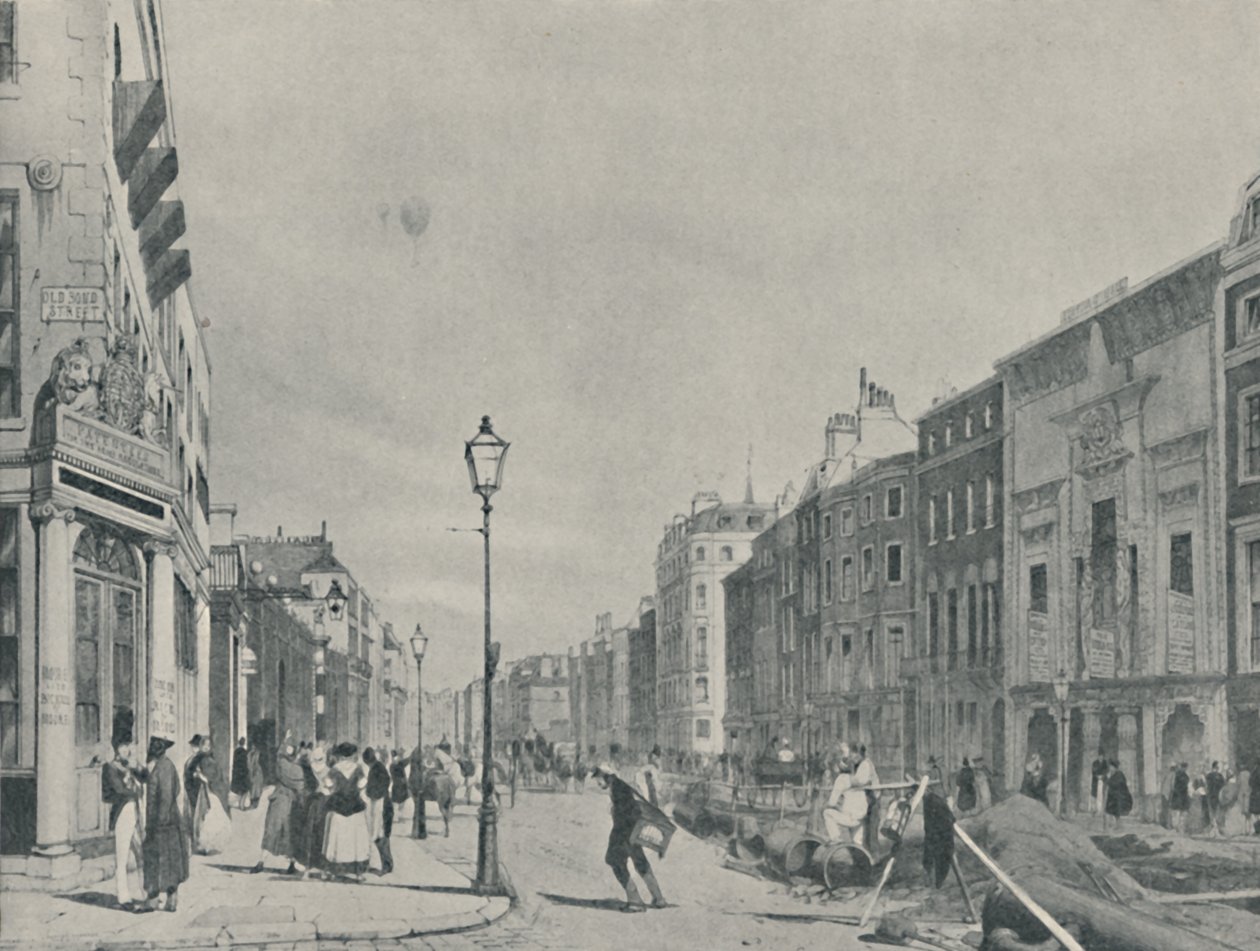 Piccadilly Üzerinde Balonlar, 1842, 1920 by Unbekannt