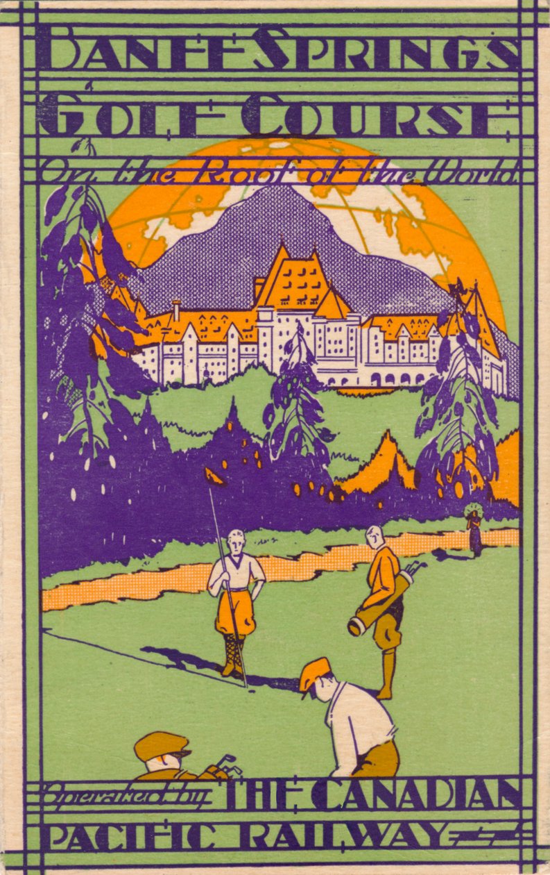 Banff Springs Golf Sahası, puan kartı, c1925 by Unbekannt