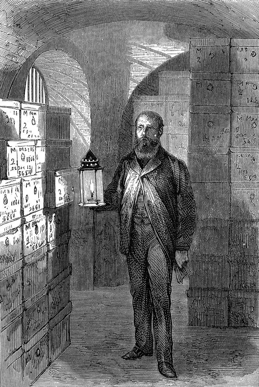 Bank of England kasalarında banknot deposu, c1870 by Unbekannt