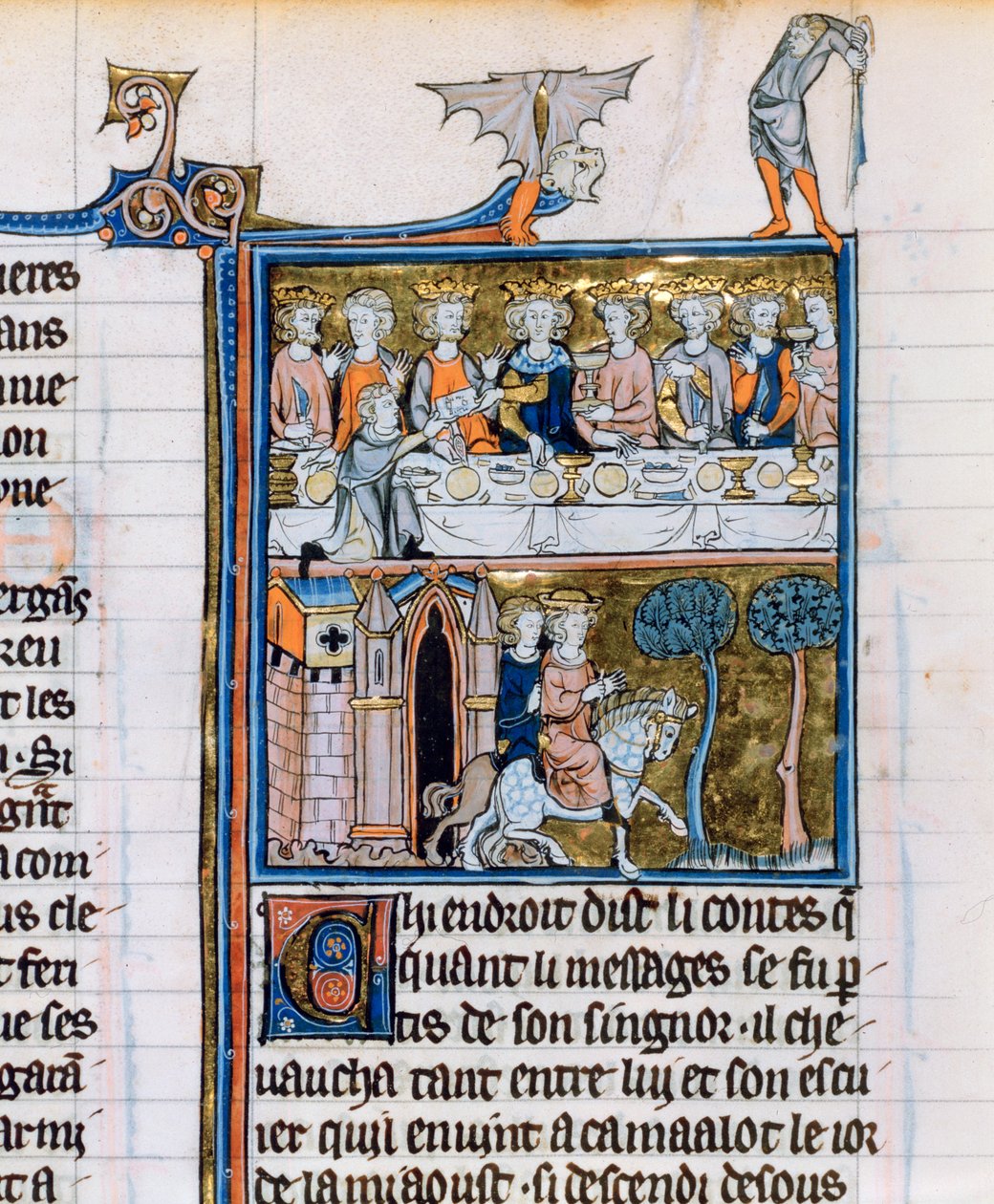 Ziyafet ve biniciler, c1280-1290 by Unbekannt