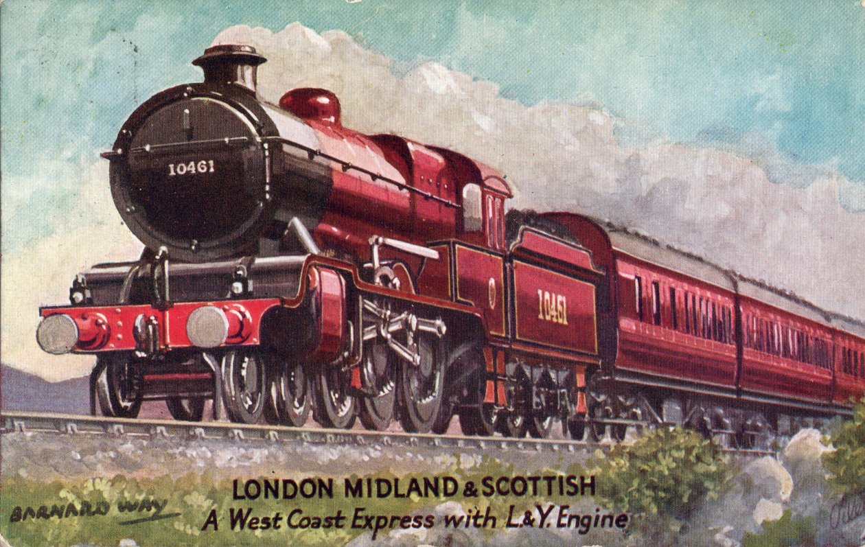 Barnard Way - Londra Midland & İskoç, L&Y Motorlu bir West Coast Ekspresi, 1933. by Unbekannt
