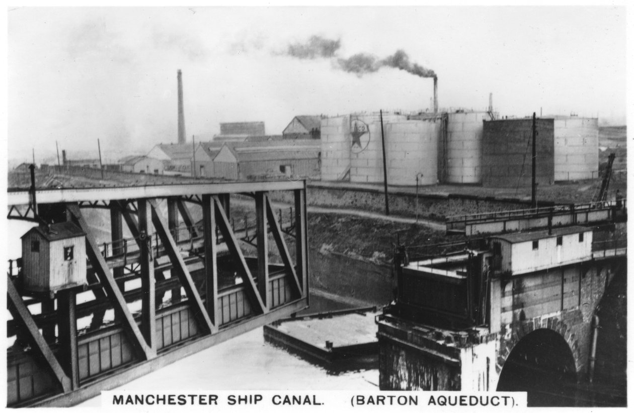 Barton su kemeri, Manchester gemi kanalı, 1936 by Unbekannt