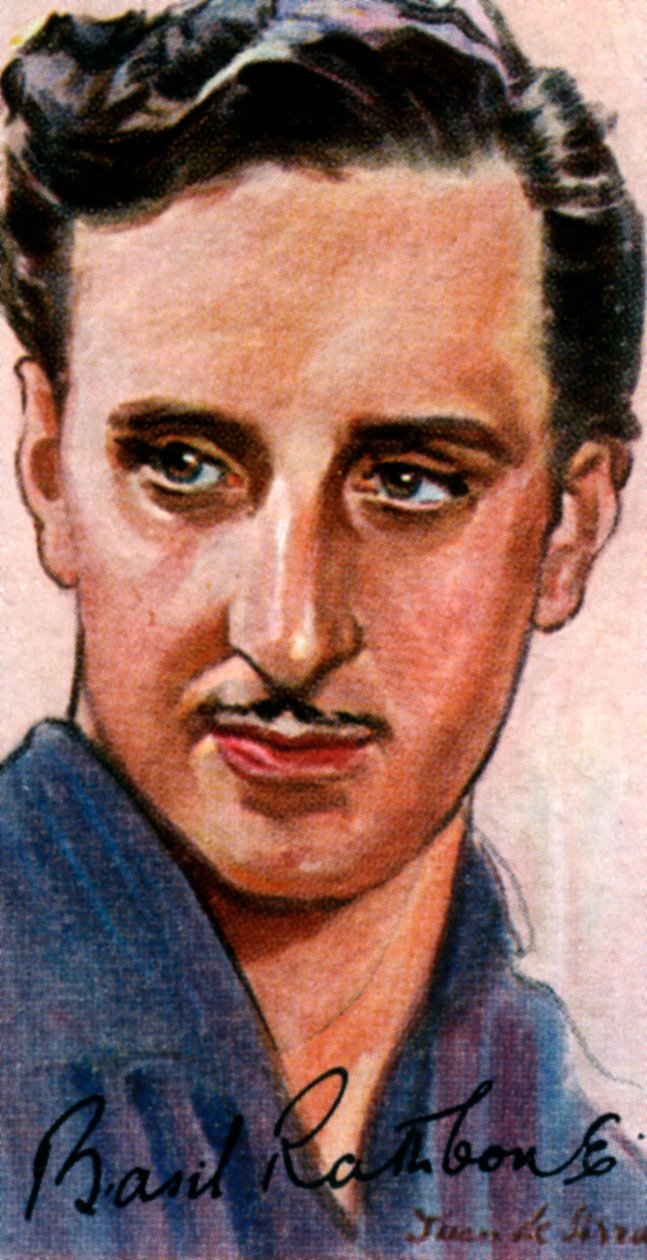 Basil Rathbone, 1892-1967, İngiliz oyuncu, 20. yüzyıl by Unbekannt