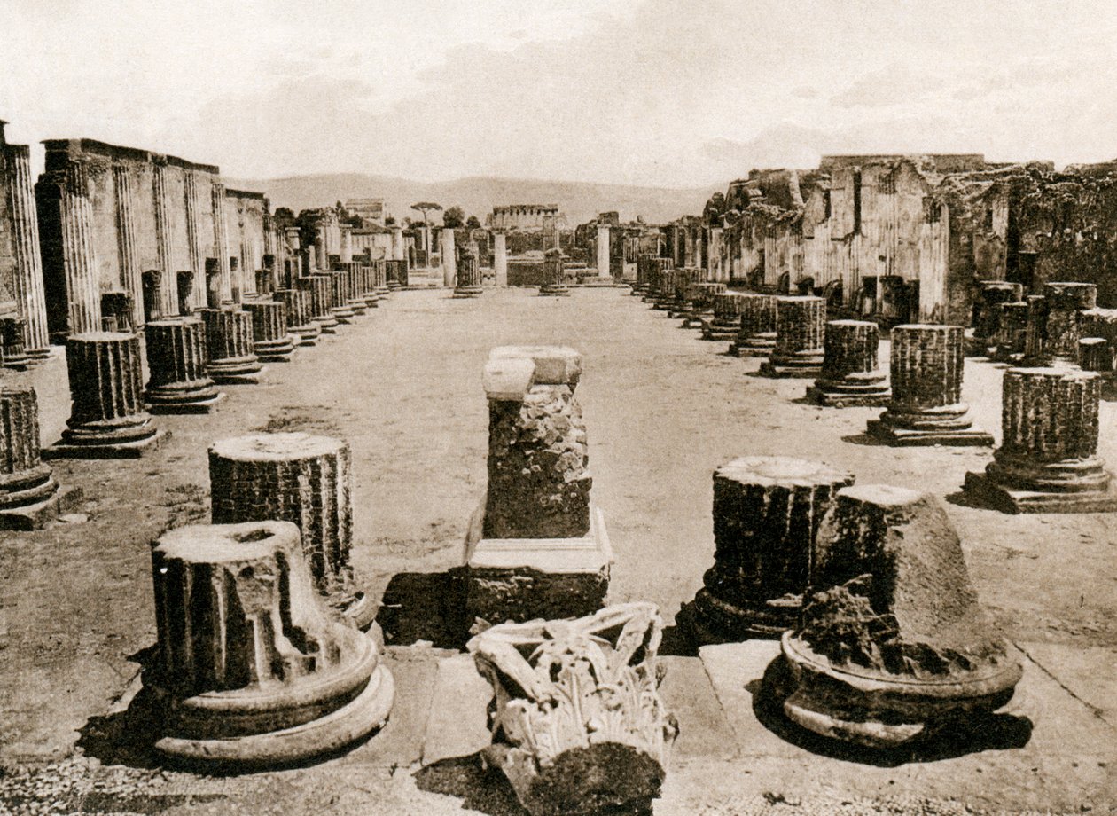 Bazilika, Pompeii, İtalya, c1900