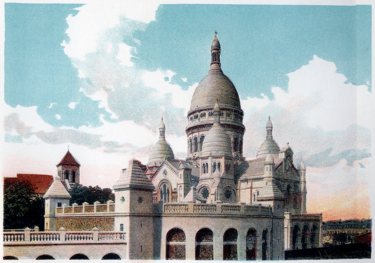 Sacre Coeur Bazilikası, Paris, c1900 by Unbekannt