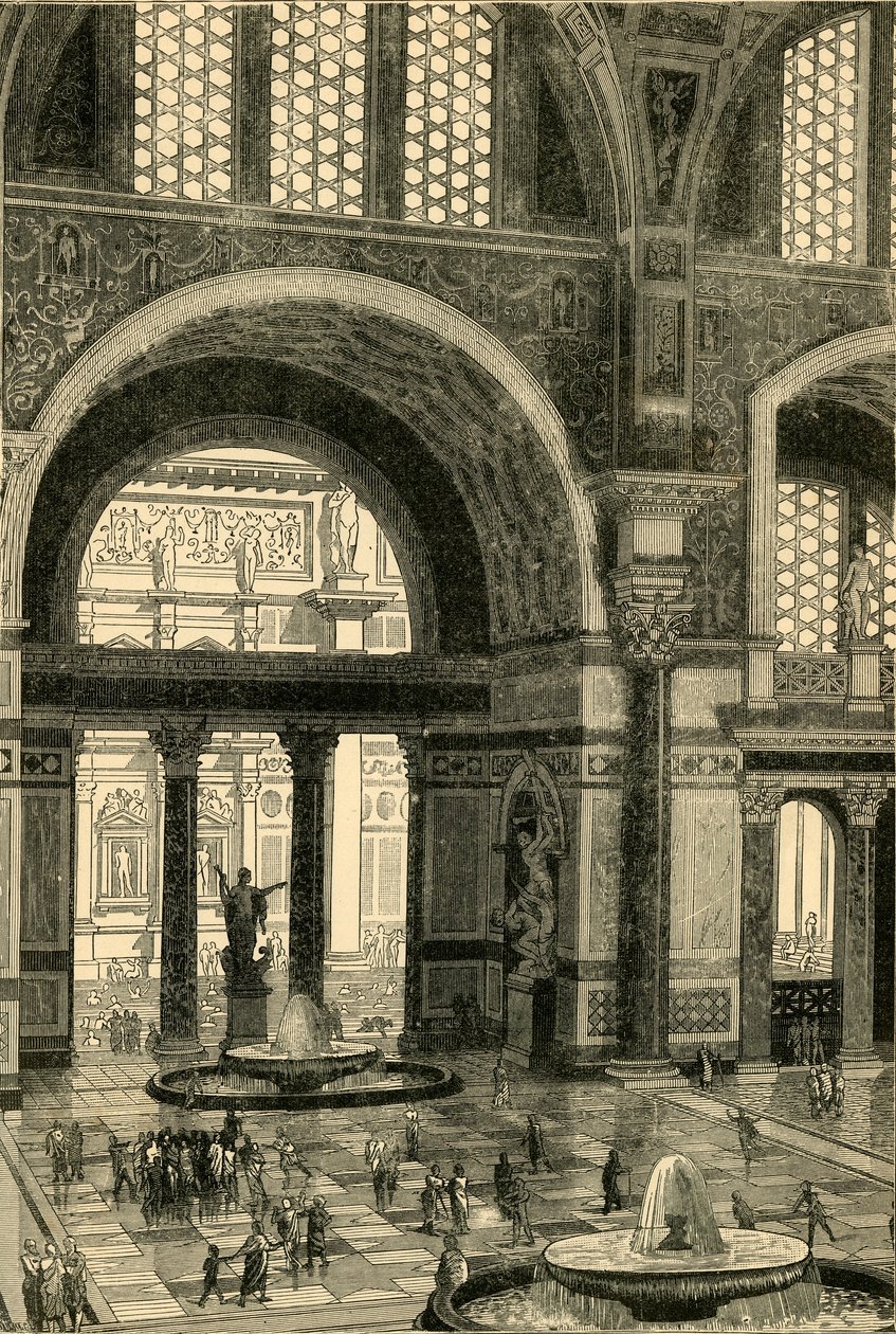 Caracalla Hamamları restore edildi, 1890. by Unbekannt