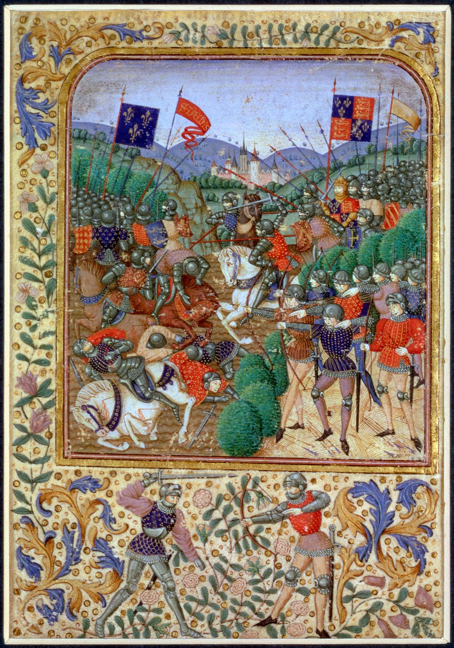 Agincourt Savaşı, Fransa, 25 Ekim 1415, 19. yüzyıl by Unbekannt