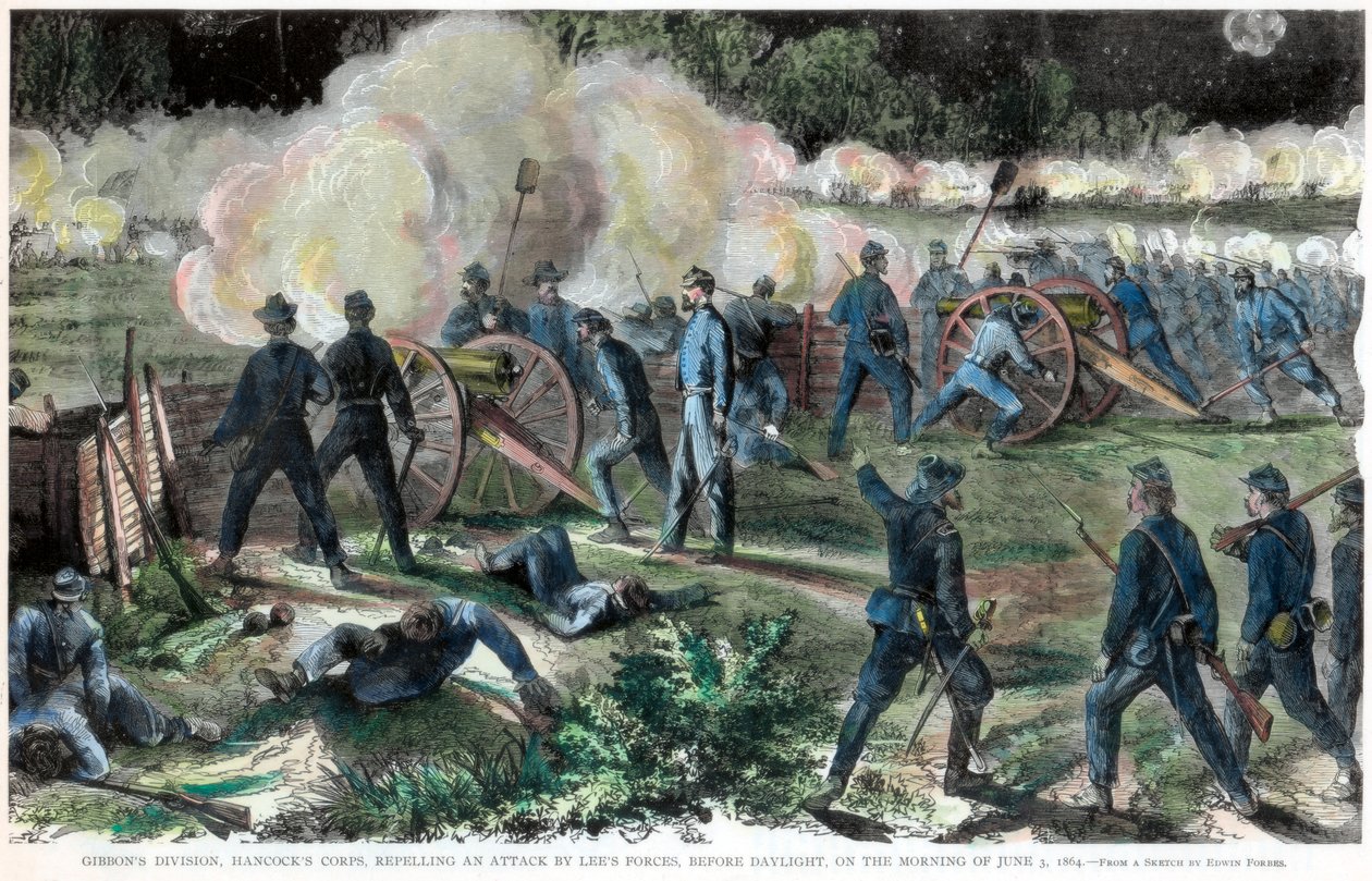 Cold Harbor Savaşı, Virginia, Amerikan İç Savaşı, 3 Haziran 1864 by Unbekannt