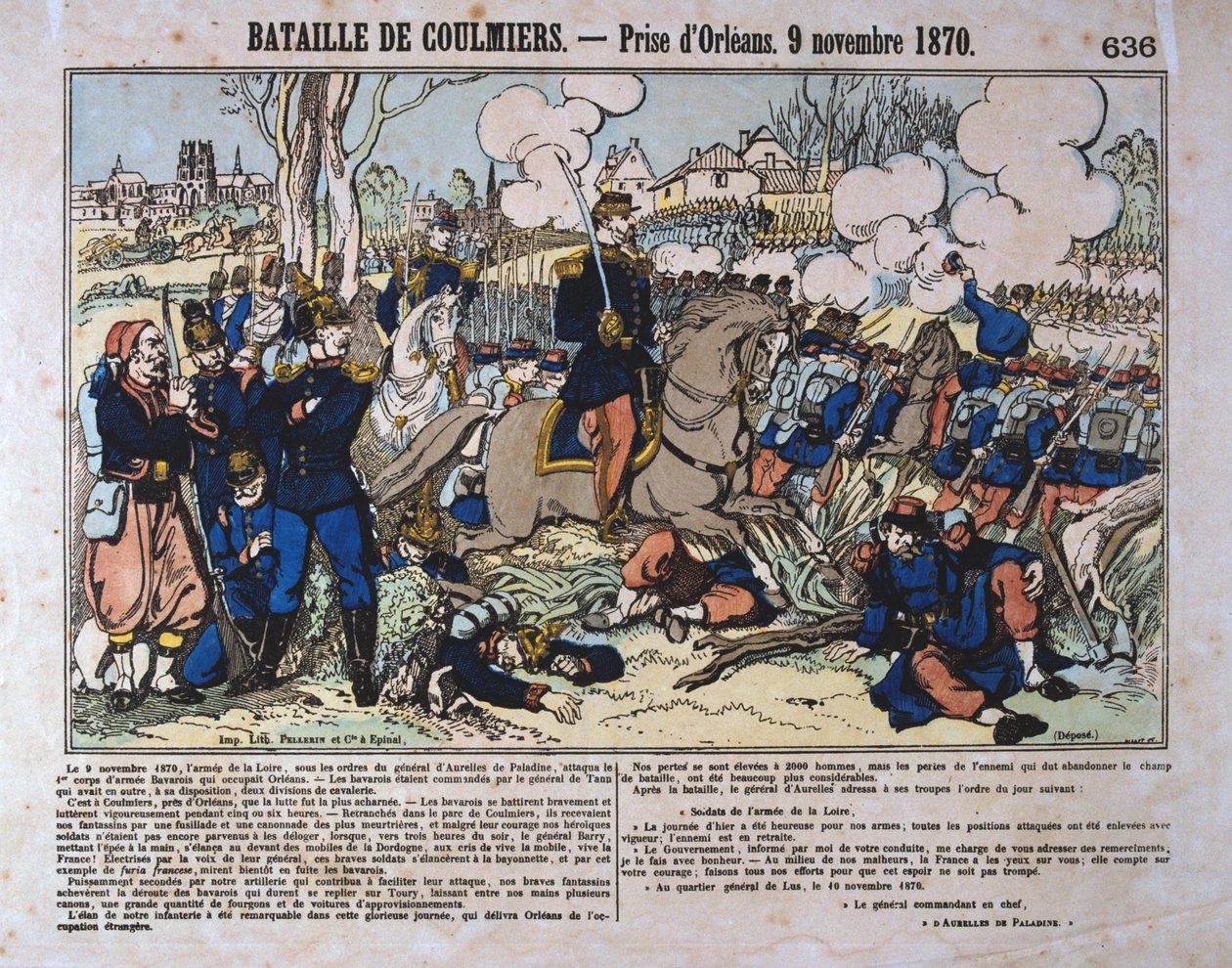 Coulmiers Savaşı, Fransa-Prusya Savaşı, 9 Kasım 1870 by Unbekannt