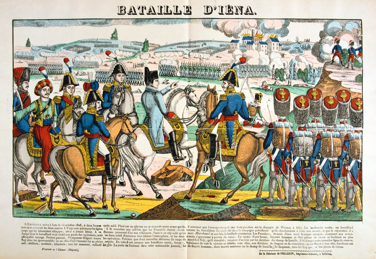 Jena Savaşı, 14 Ekim 1806, c1835 by Unbekannt