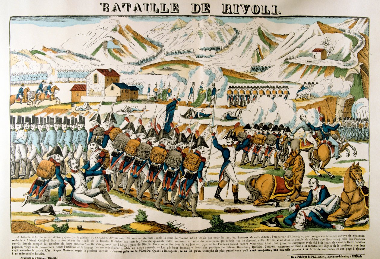 Rivoli Savaşı, 14 Ocak 1797, 19. yüzyıl by Unbekannt