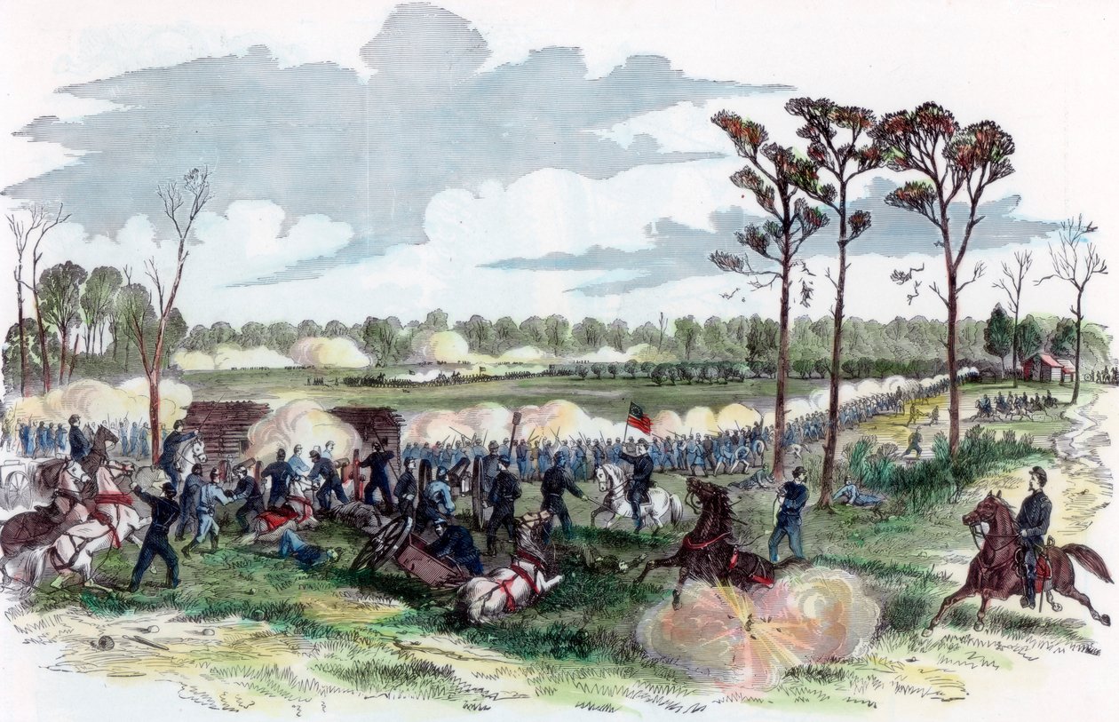 Shiloh Savaşı, Tennessee, Amerikan İç Savaşı, 6 Nisan 1862 by Unbekannt