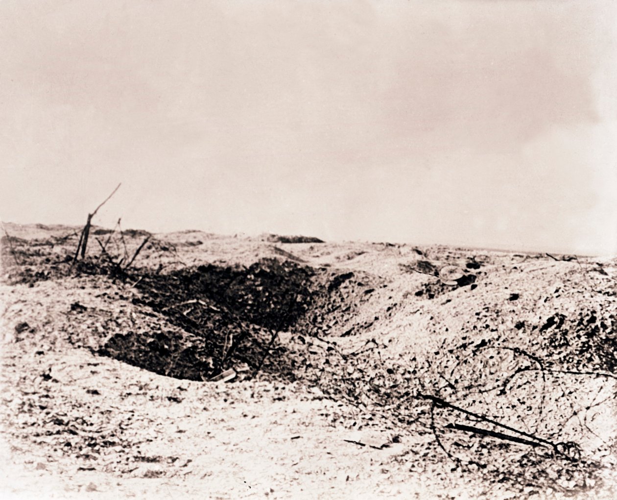 Battlefield, Tahure, kuzey Fransa, c1914-c1918 by Unbekannt