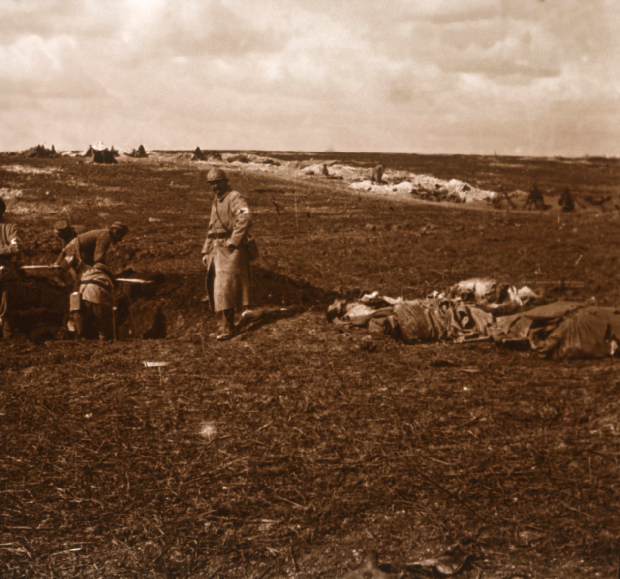 Battlefield kampı, Lihons, Kuzey Fransa, c1914-c1918 by Unbekannt