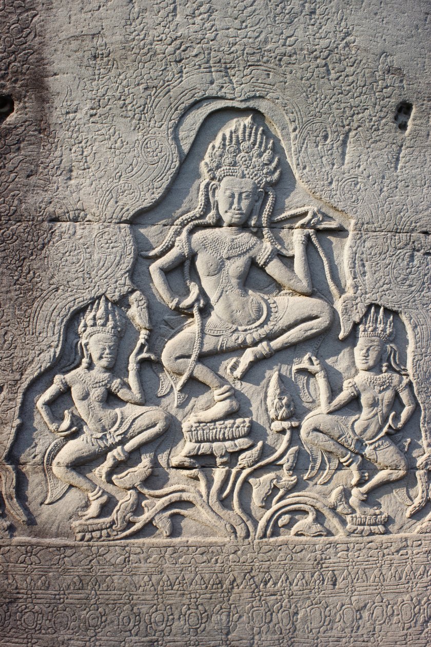 Bir Sütuna Oyulmuş Bayon Gök Dansçıları, Siem Reap, Kamboçya by Unbekannt