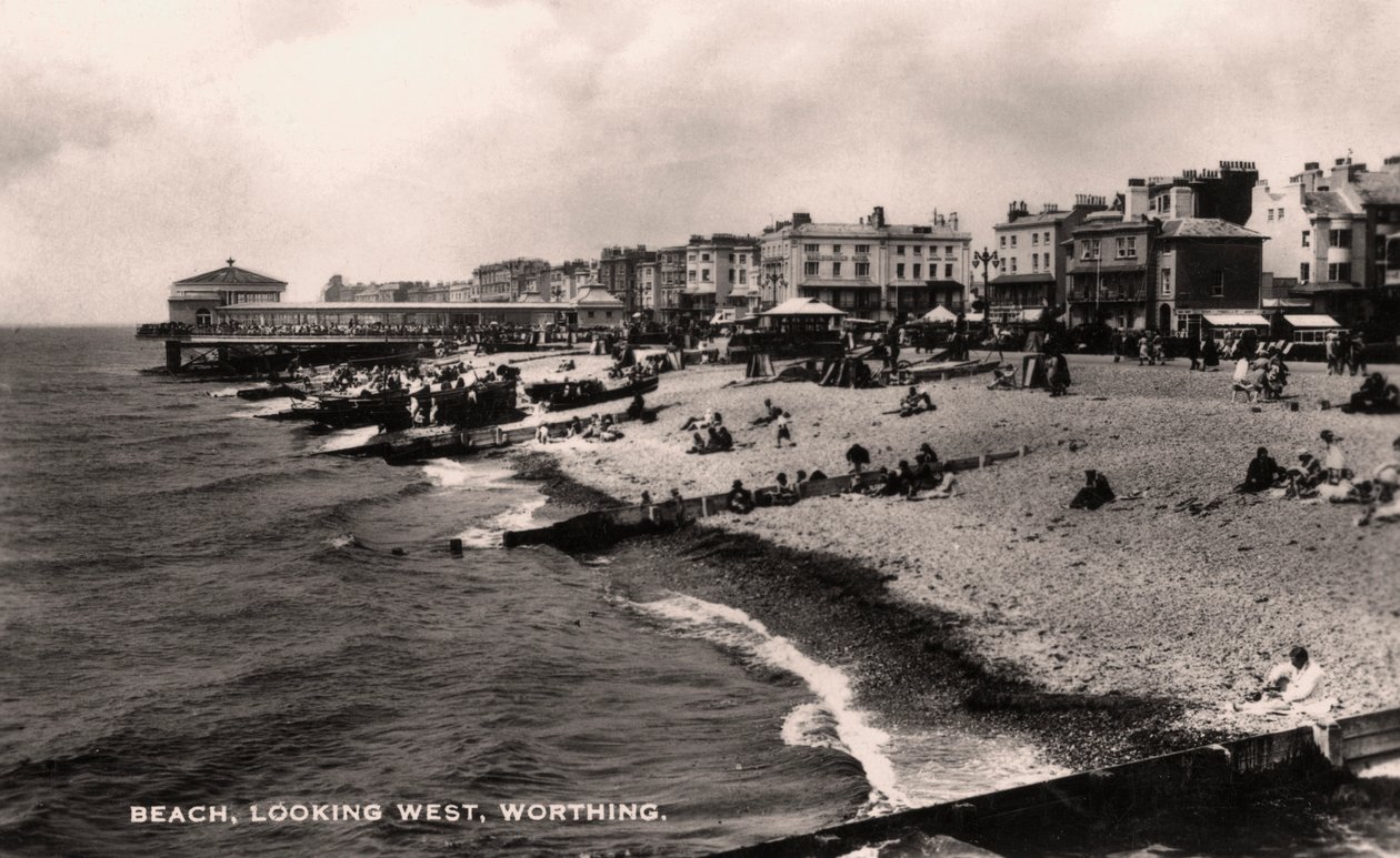 Sahil, batıya bakış, Worthing, Sussex, 1935 by Unbekannt