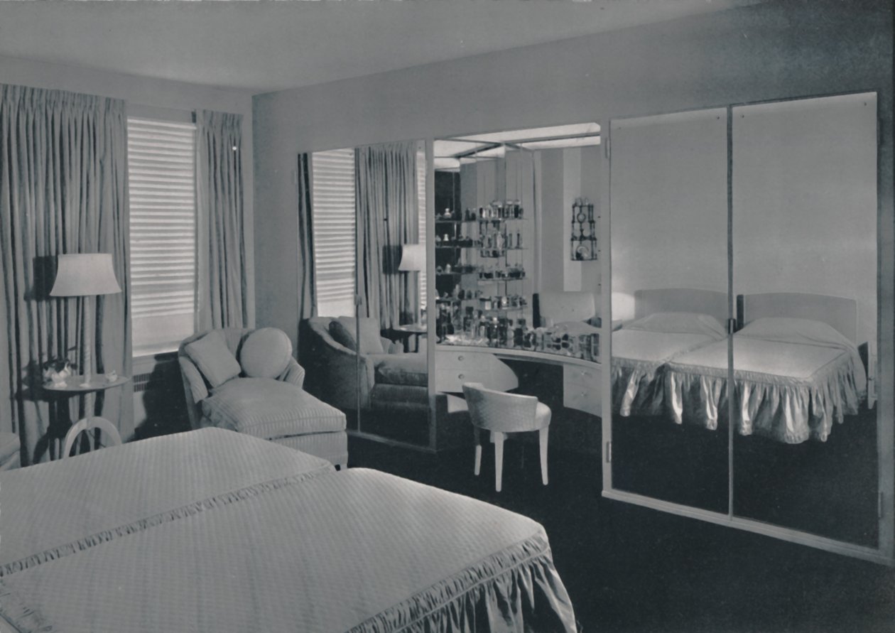 James F. Eppenstein tarafından tasarlanan yatak odası, Chicago, 1942 by Unbekannt
