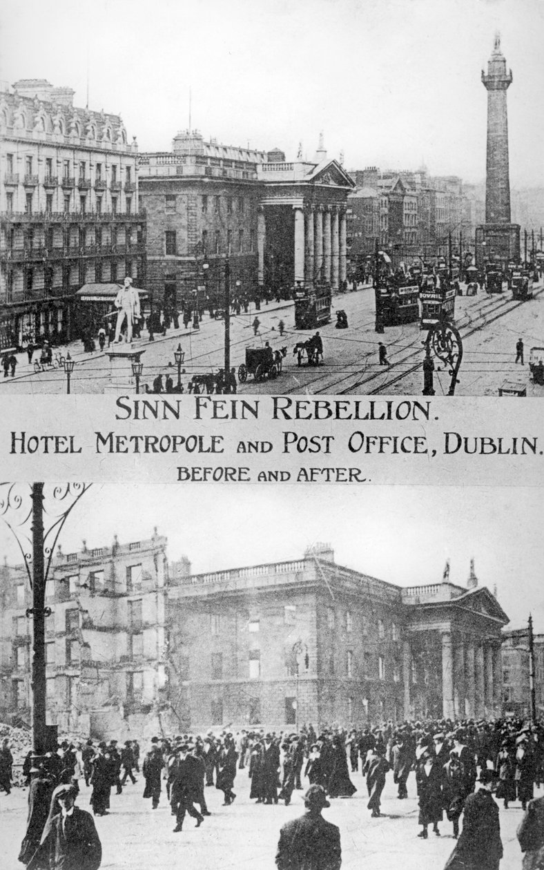 Öncesi ve sonrası, İngiliz karşıtı İrlanda ayaklanması, Dublin, Mayıs 1916 by Unbekannt