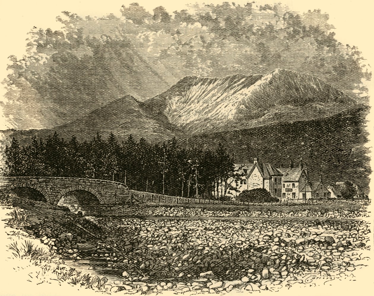 Ben Bay ve Kinlochewe Oteli, 1898. by Unbekannt