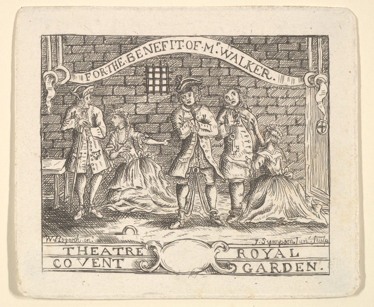 Walker için Avantaj Bileti, yakl. 1735. by Unbekannt