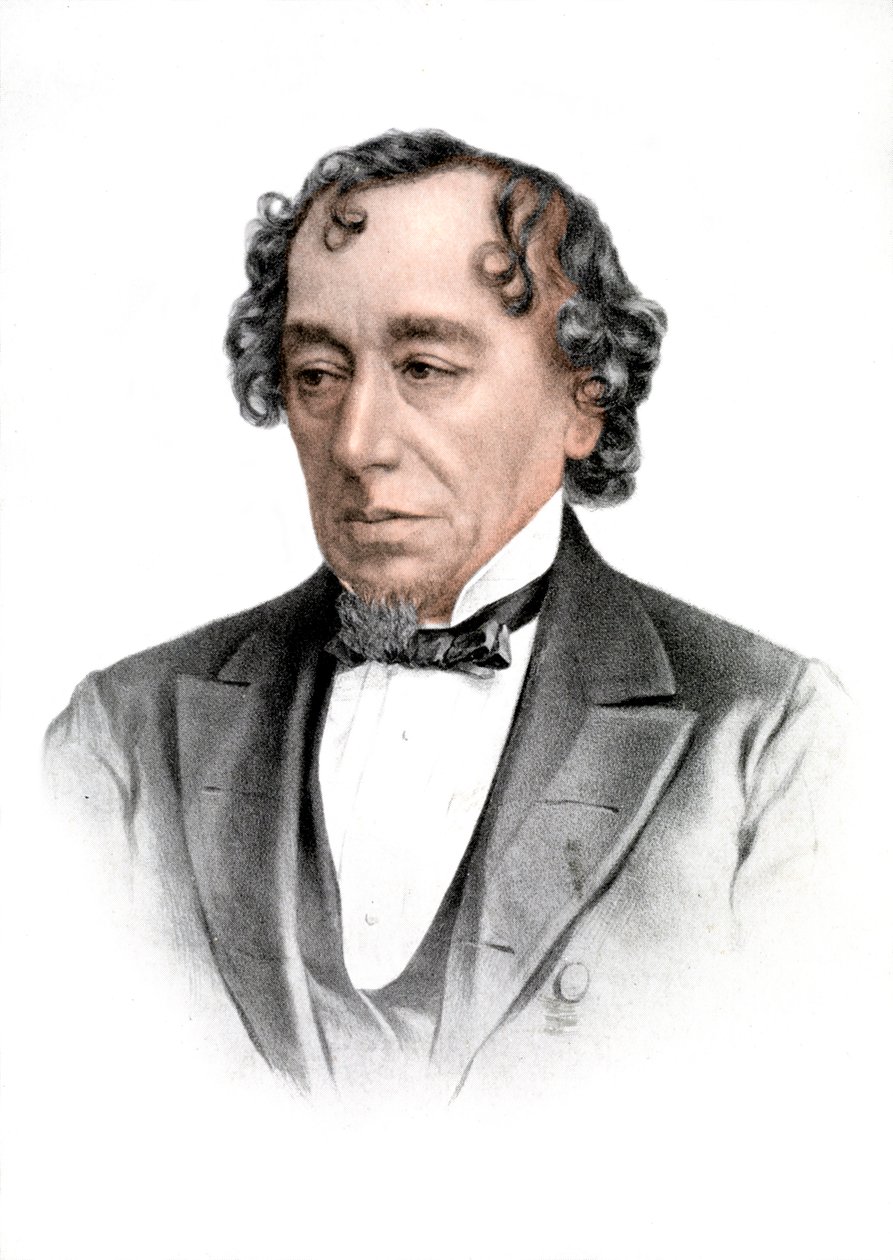 Benjamin Disraeli, 19. yüzyıl İngiliz devlet adamı ve edebiyatçısı, 1905 by Unbekannt
