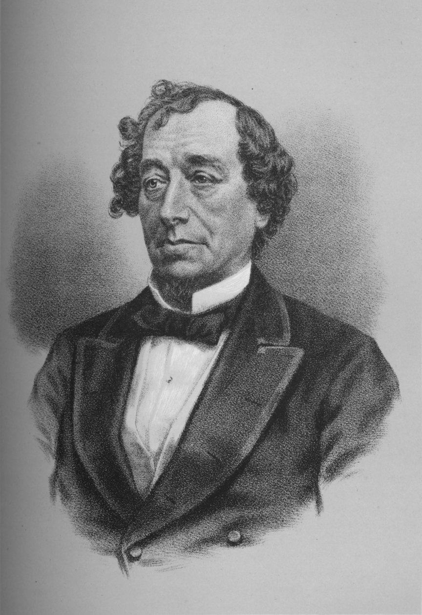 Benjamin Disraeli, Beaconsfield Kontu, İngiliz devlet adamı, c1868 1936 by Unbekannt
