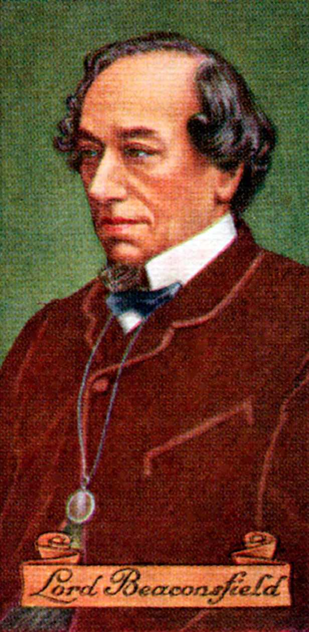 Beaconsfield Kontu Benjamin Disraeli, bir dizi sigara kartından alındı, 1935 by Unbekannt