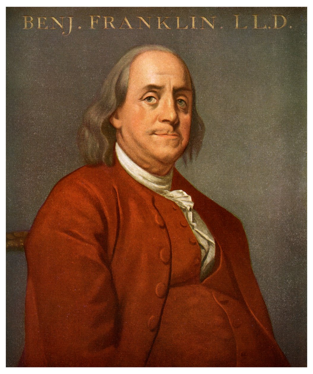 Benjamin Franklin, Amerikalı bilim adamı ve politikacı, 1782 1956 by Unbekannt