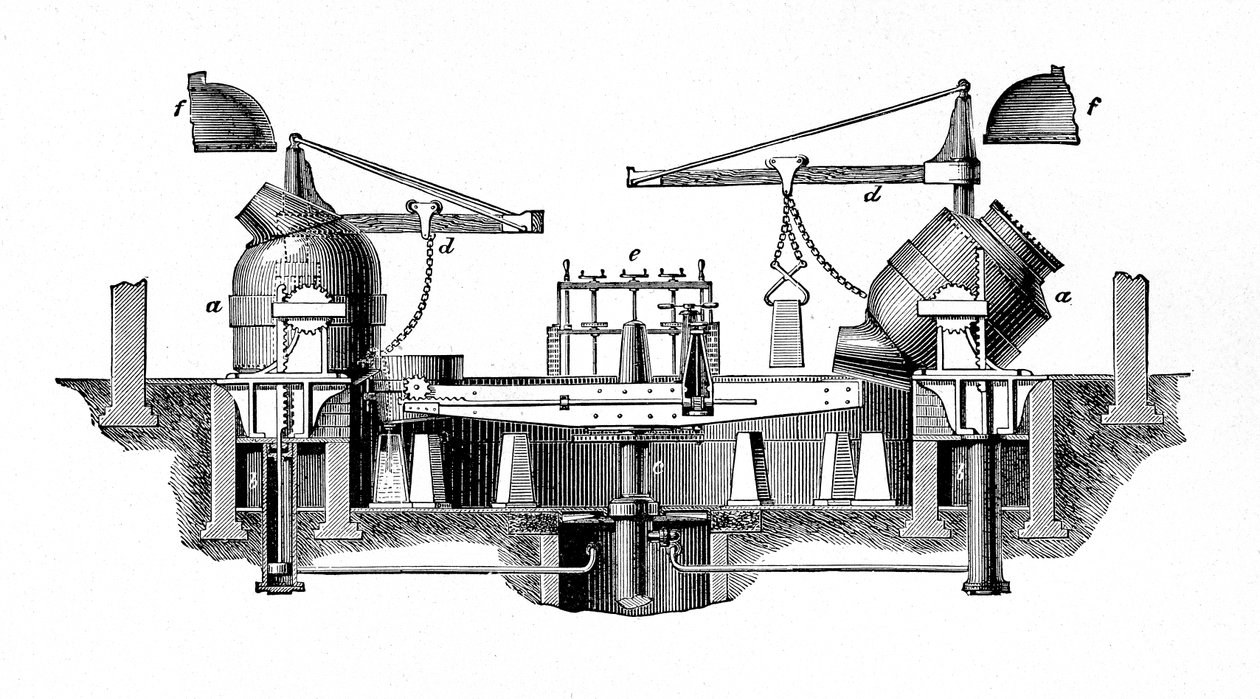 Bessemers Çelik Dönüştürme Aparatı, c1917 by Unbekannt