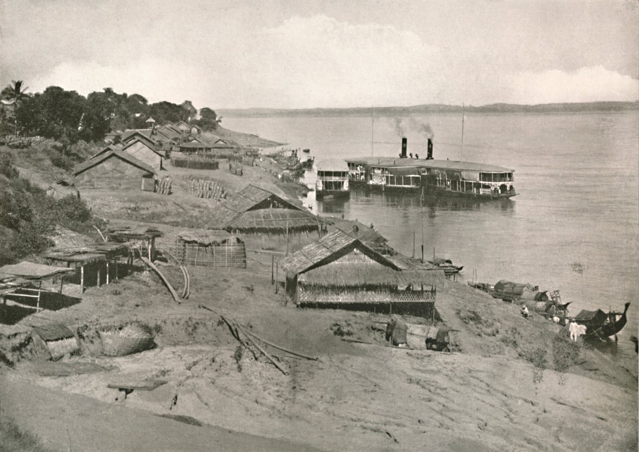 Bhamo - Ghat'ta Irrawaddy Flotilla Mail Steamer, 1900. by Unbekannt