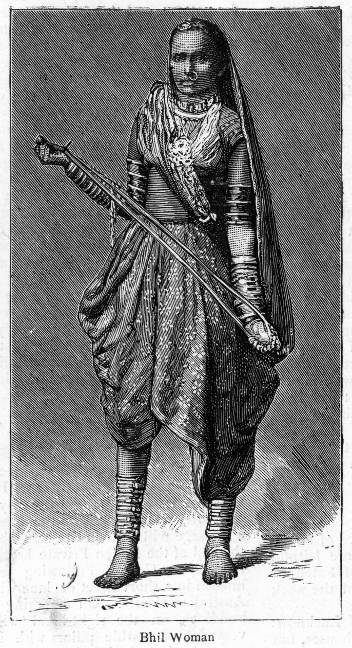 Bhil kadın, 1886 by Unbekannt