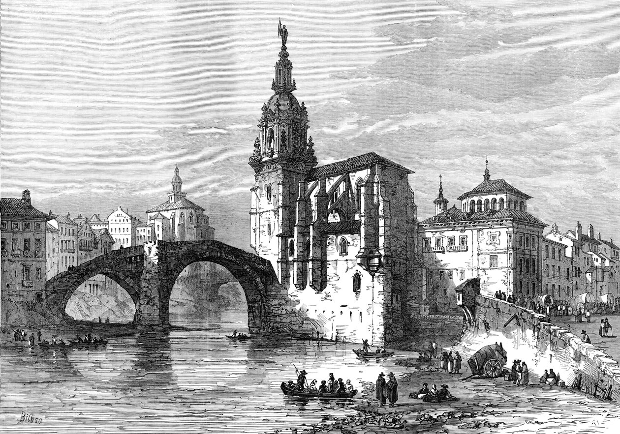 Bilbao, İspanya, Nisan 1874 by Unbekannt