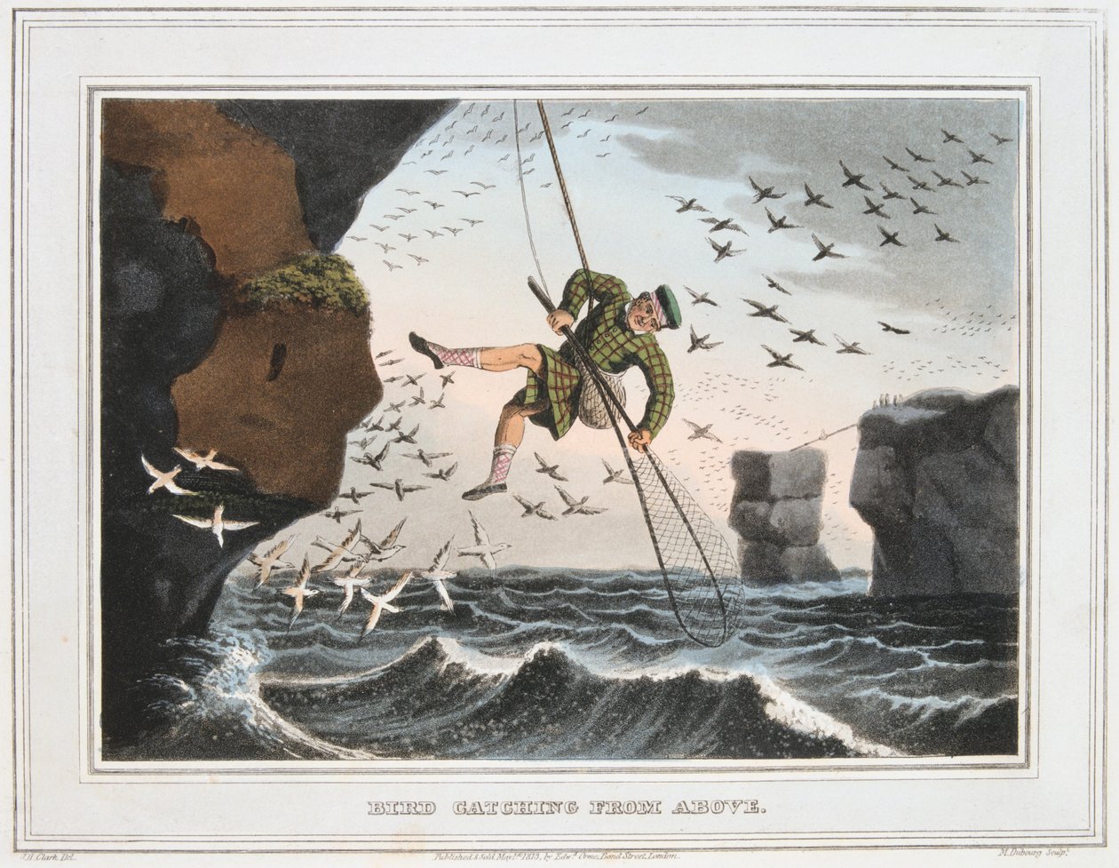 Yukarıdan Kuş Avı, Shetland Adaları, 1813 by Unbekannt