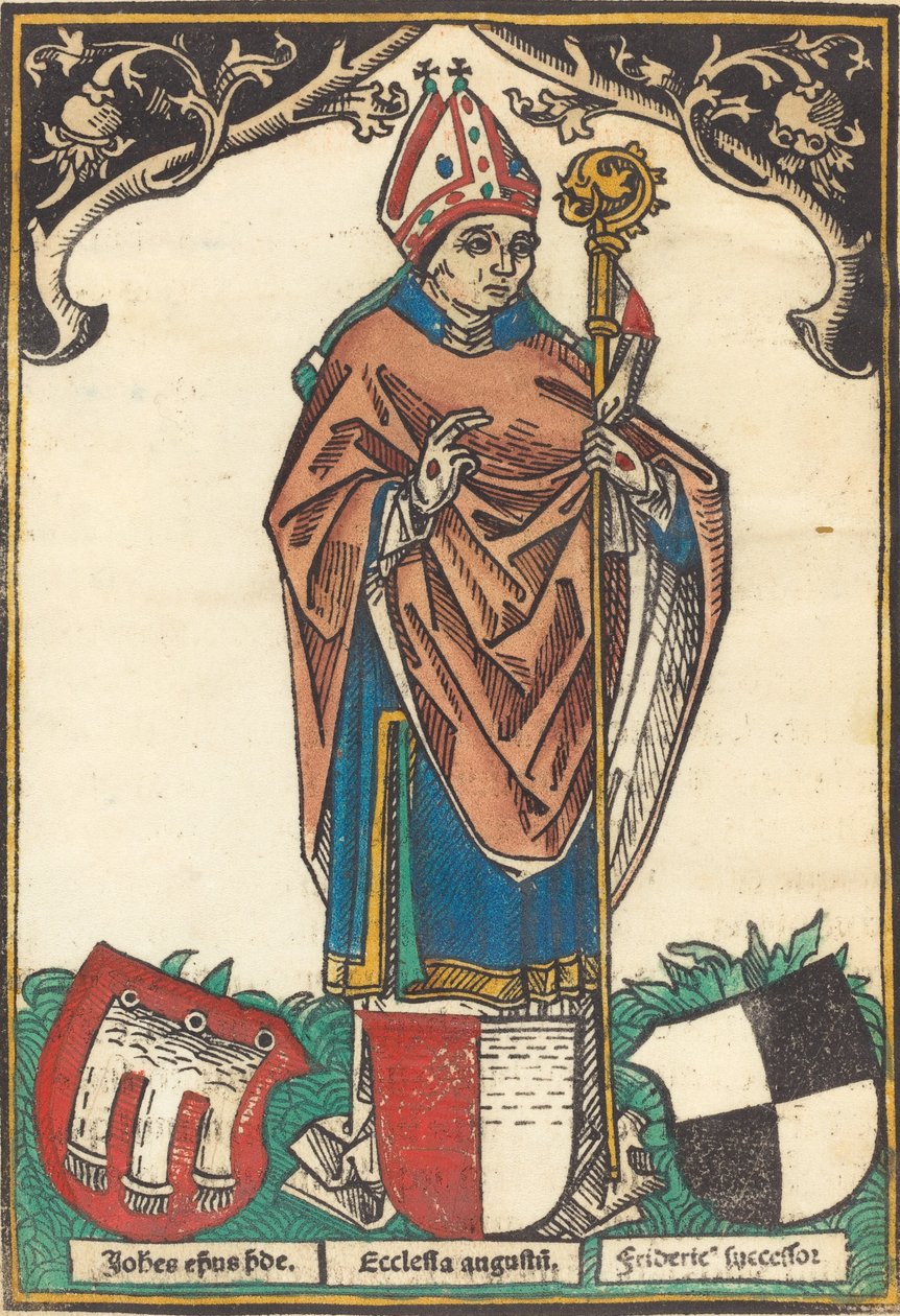 Üç Kat Armalı Augsburg Piskoposu, c. 1485. by Unbekannt